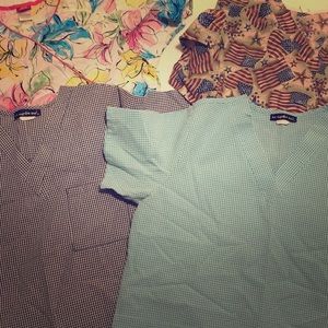 Summer scrub tops.
